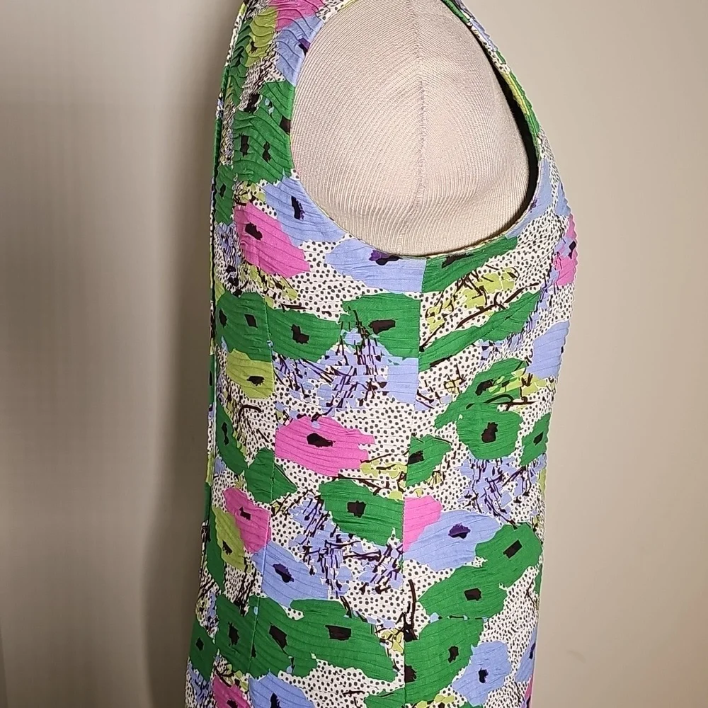 Sara Campbell Sleevless Dress. Pleated Texture.‎ Size 2. Excelant Rare